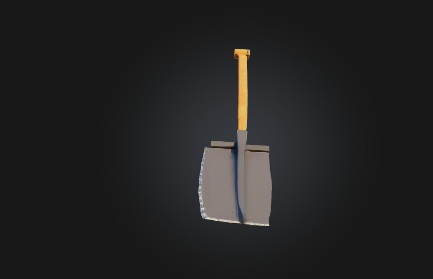 3D model Voxel Shovel VR / AR / low-poly