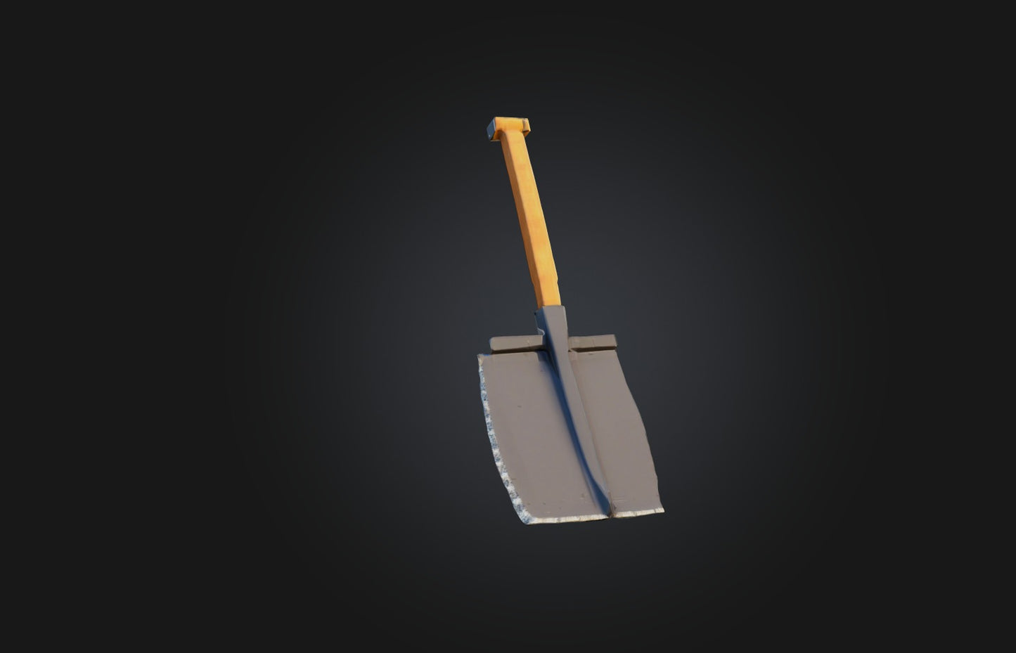 3D model Voxel Shovel VR / AR / low-poly