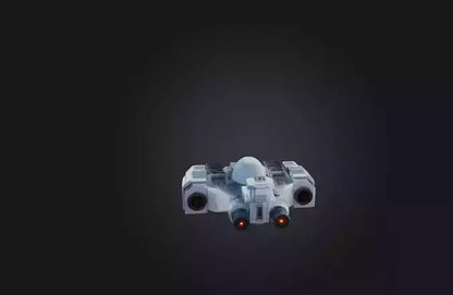 3D model Voxel Spaceship VR / AR / low-poly