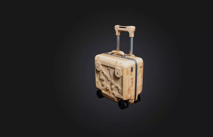 3D model Voxel Suitcase VR / AR / low-poly