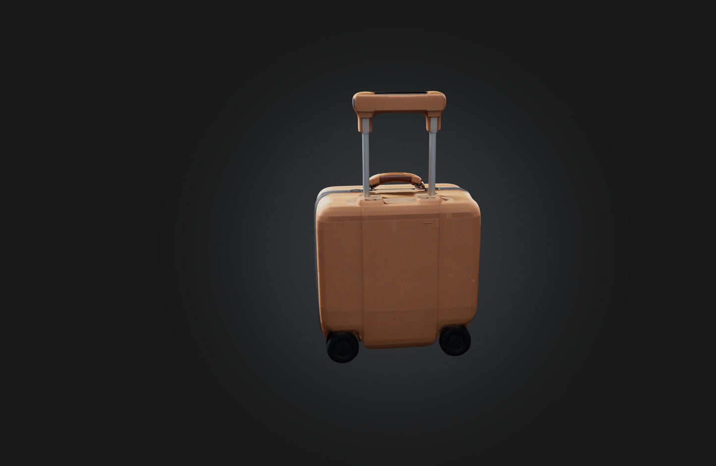 3D model Voxel Suitcase VR / AR / low-poly