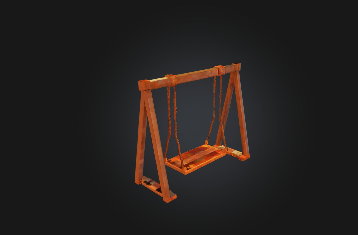3D model Voxel Swing VR / AR / low-poly