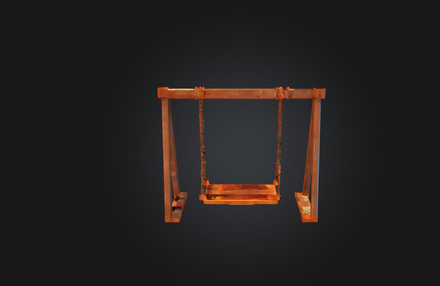 3D model Voxel Swing VR / AR / low-poly