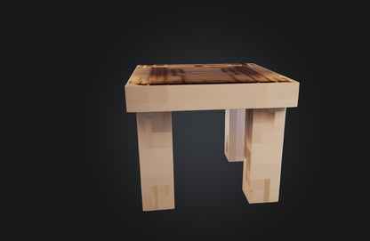 3D model Voxel Table VR / AR / low-poly
