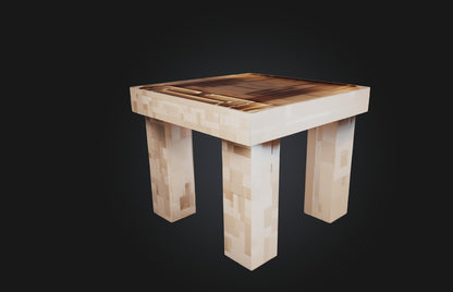 3D model Voxel Table VR / AR / low-poly