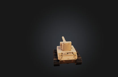 3D model Voxel Tank Model VR / AR / low-poly