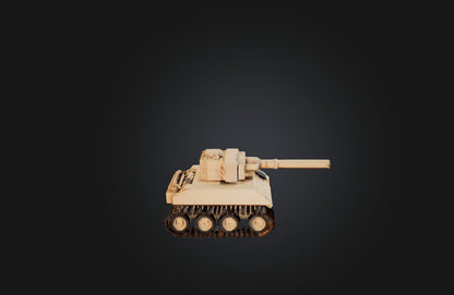 3D model Voxel Tank Model VR / AR / low-poly