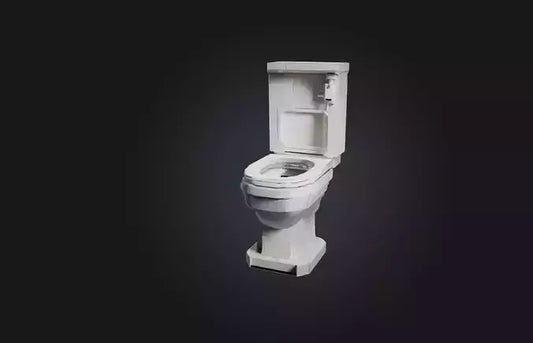 3D model Voxel Toilet VR / AR / low-poly