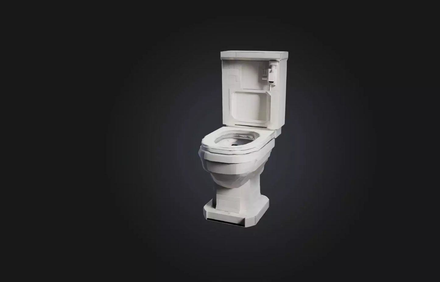3D model Voxel Toilet VR / AR / low-poly