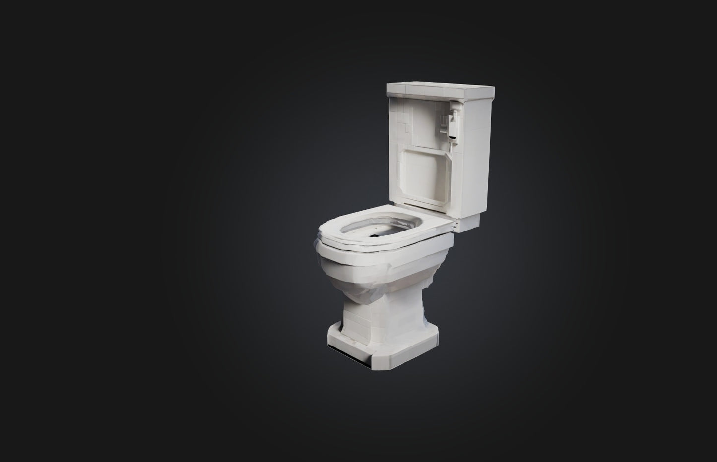 3D model Voxel Toilet VR / AR / low-poly