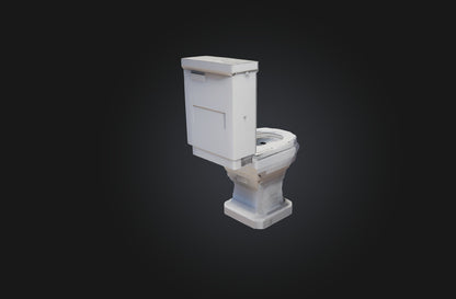 3D model Voxel Toilet VR / AR / low-poly