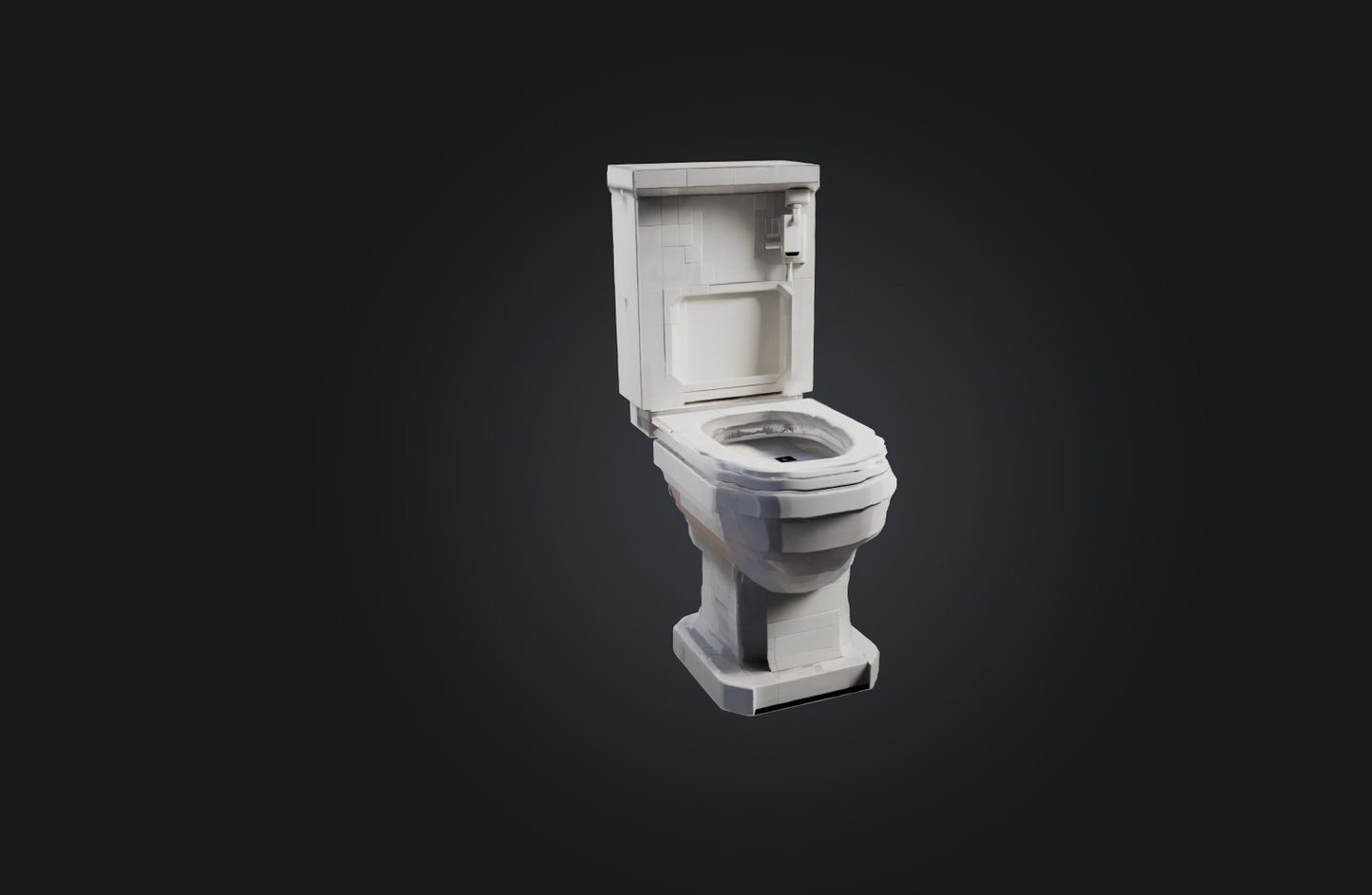 3D model Voxel Toilet VR / AR / low-poly