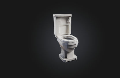 3D model Voxel Toilet VR / AR / low-poly