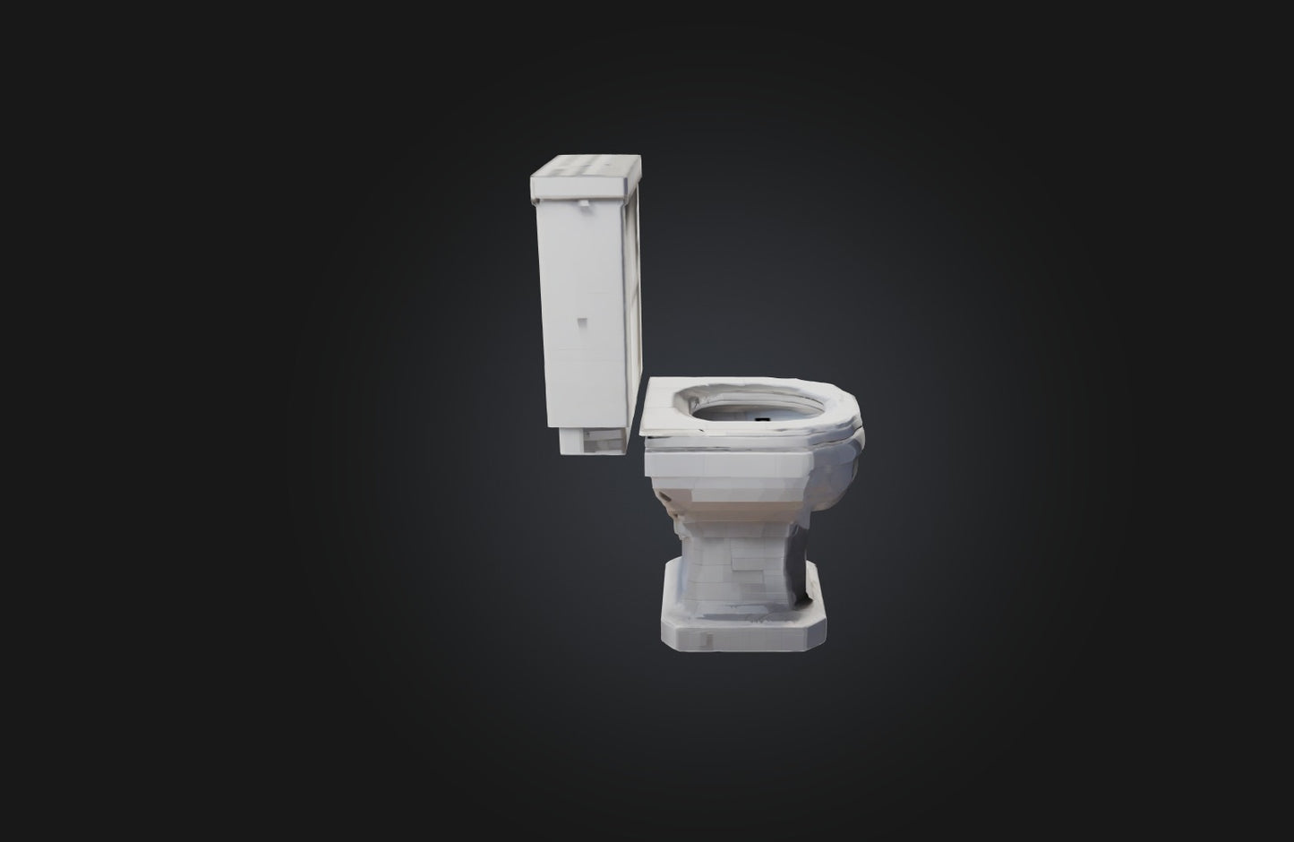 3D model Voxel Toilet VR / AR / low-poly