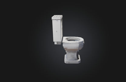 3D model Voxel Toilet VR / AR / low-poly