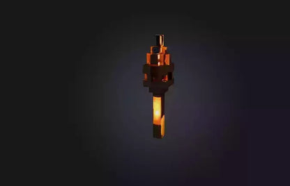 3D model Voxel Torch VR / AR / low-poly
