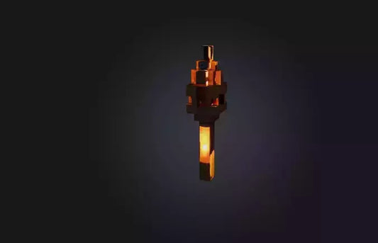 3D model Voxel Torch VR / AR / low-poly
