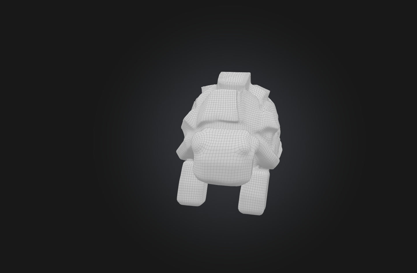 3D model Voxel Turtle VR / AR / low-poly