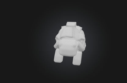 3D model Voxel Turtle VR / AR / low-poly