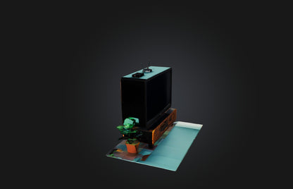 3D model Voxel TV VR / AR / low-poly