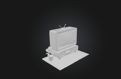 3D model Voxel TV VR / AR / low-poly