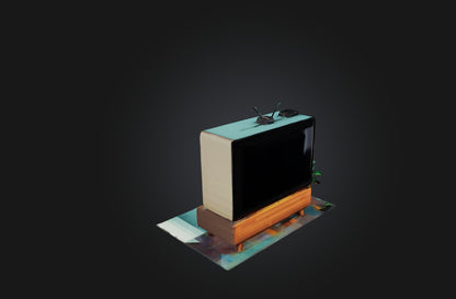 3D model Voxel TV VR / AR / low-poly