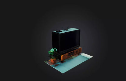 3D model Voxel TV VR / AR / low-poly