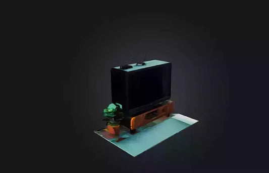 3D model Voxel TV VR / AR / low-poly