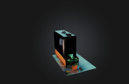 3D model Voxel TV VR / AR / low-poly