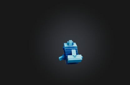 3D model Voxel Whale VR / AR / low-poly
