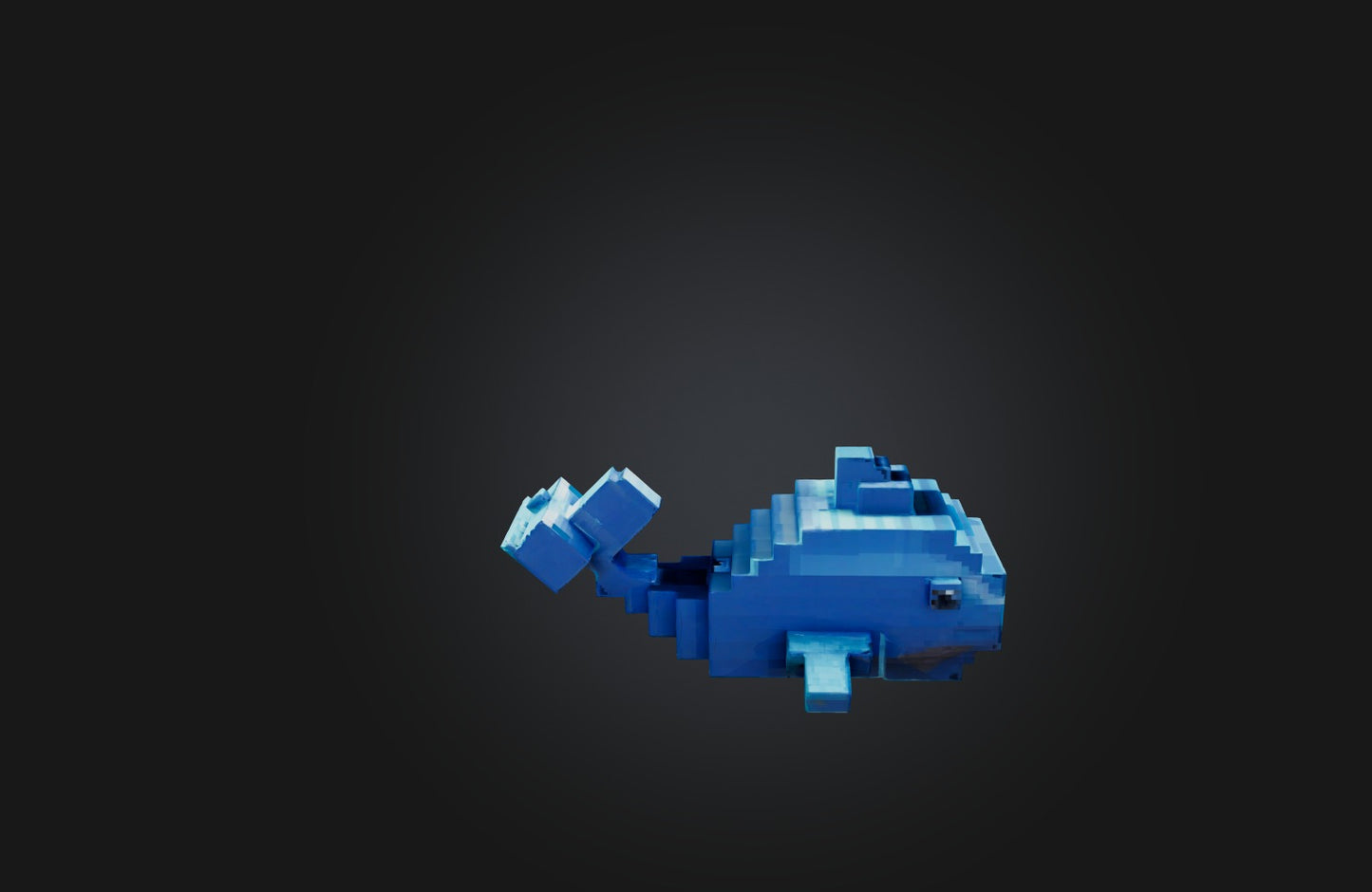 3D model Voxel Whale VR / AR / low-poly