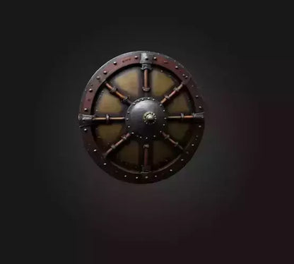 3D model warrior shield 2 VR / AR / low-poly