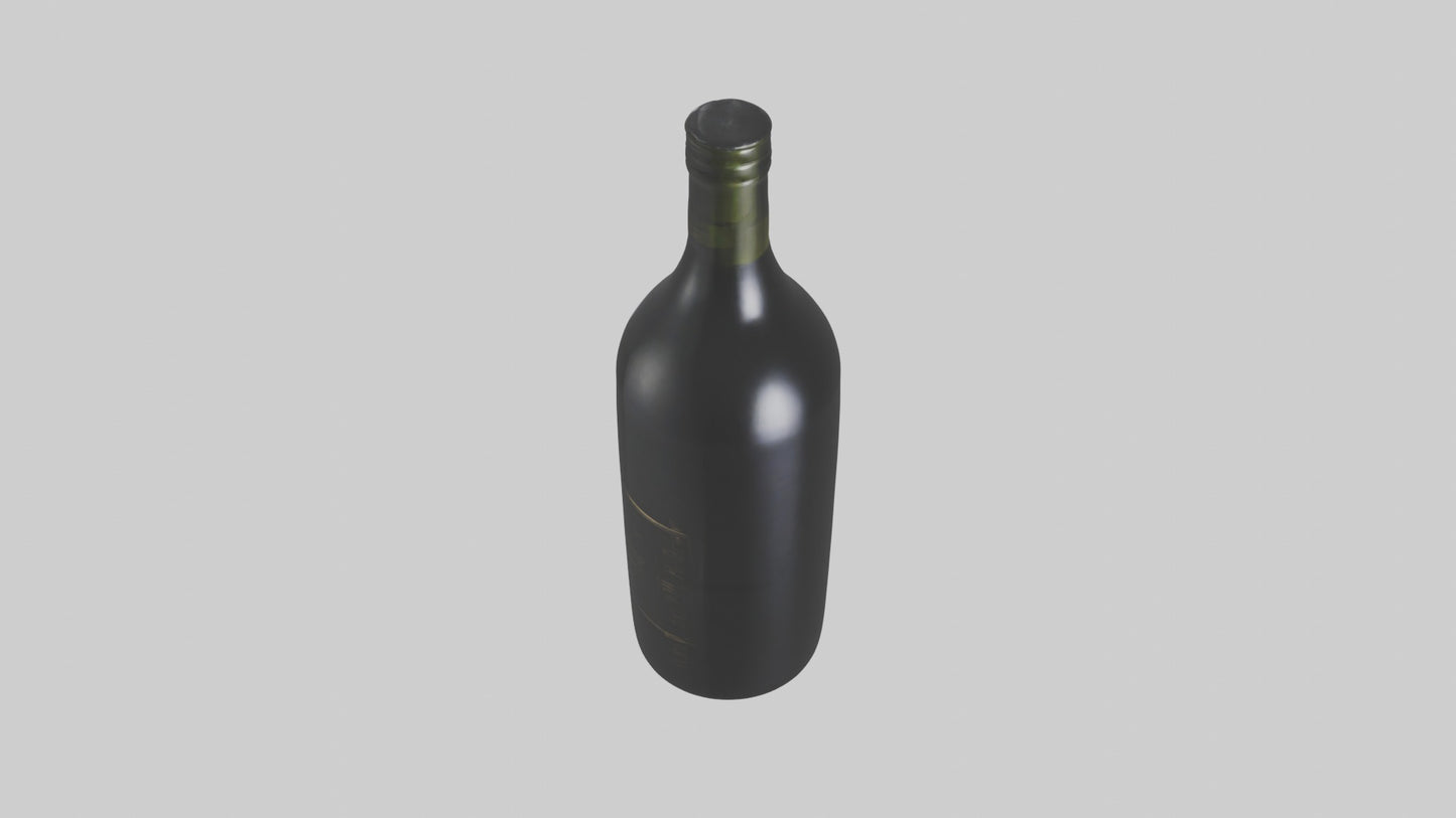wine bottle 3D model