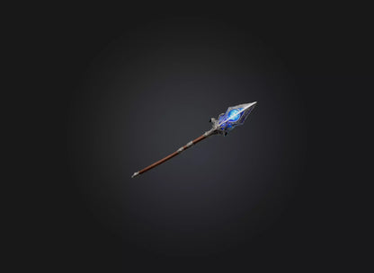 3D model wizard baton VR / AR / low-poly