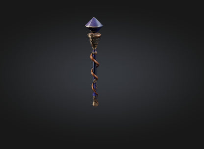 3D model wizard baton model VR / AR / low-poly