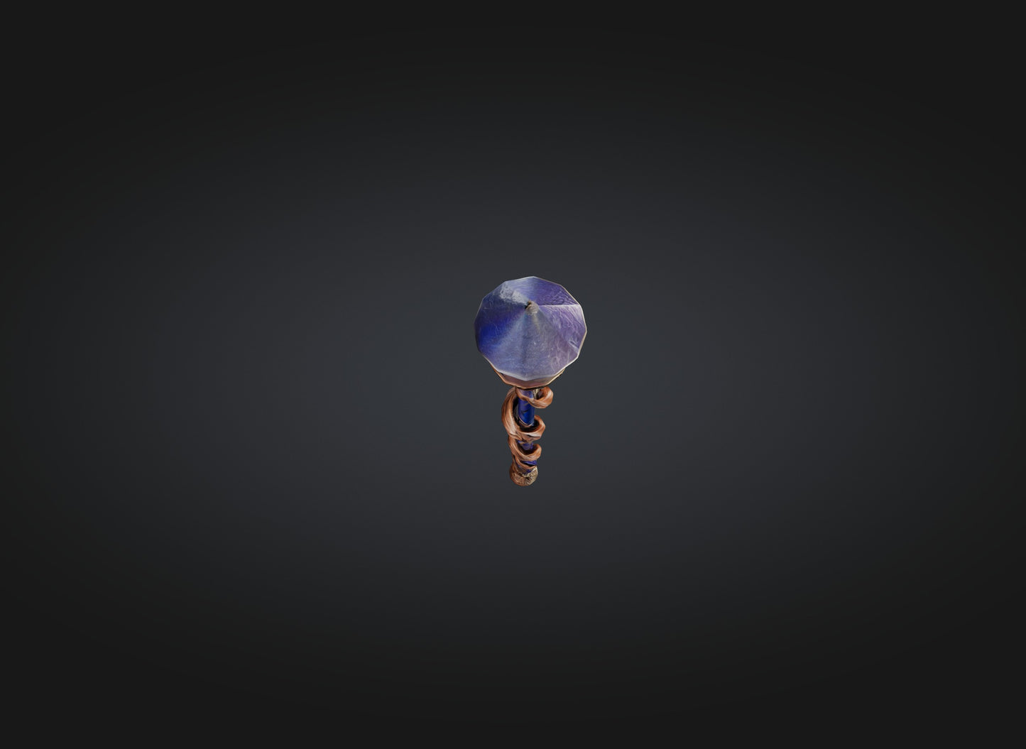 3D model wizard baton model VR / AR / low-poly