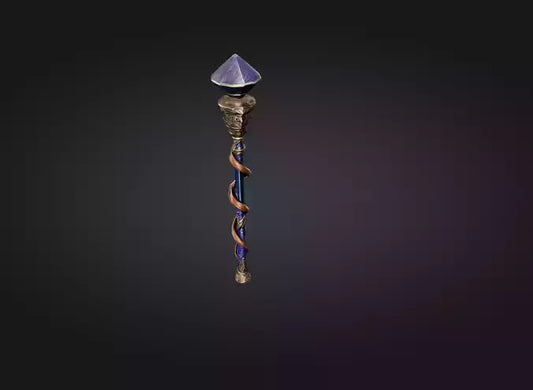 3D model wizard baton model VR / AR / low-poly