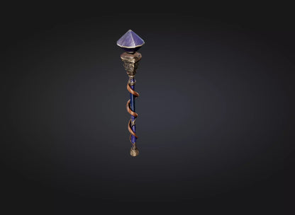3D model wizard baton model VR / AR / low-poly