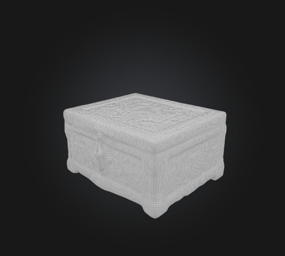 3D model Wooden Box 2 VR / AR / low-poly