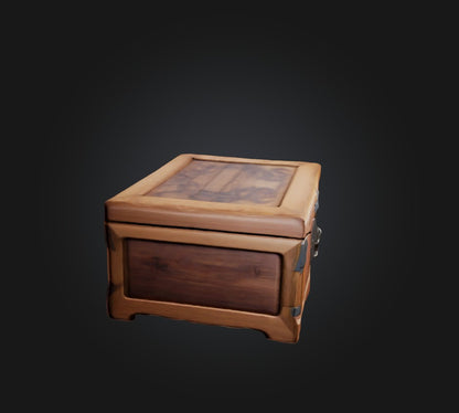 3D model Wooden Box 2 VR / AR / low-poly
