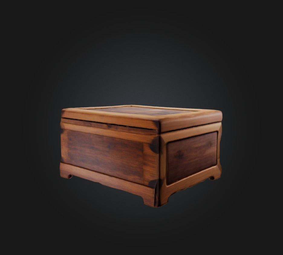 3D model Wooden Box 2 VR / AR / low-poly