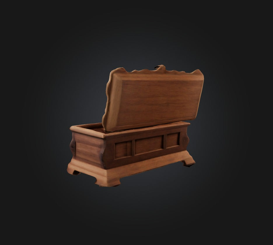 3D model Wooden Box VR / AR / low-poly