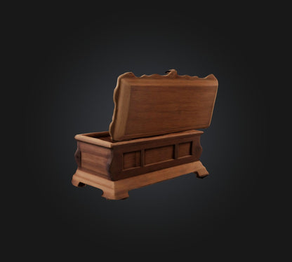 3D model Wooden Box VR / AR / low-poly