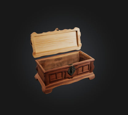 3D model Wooden Box VR / AR / low-poly
