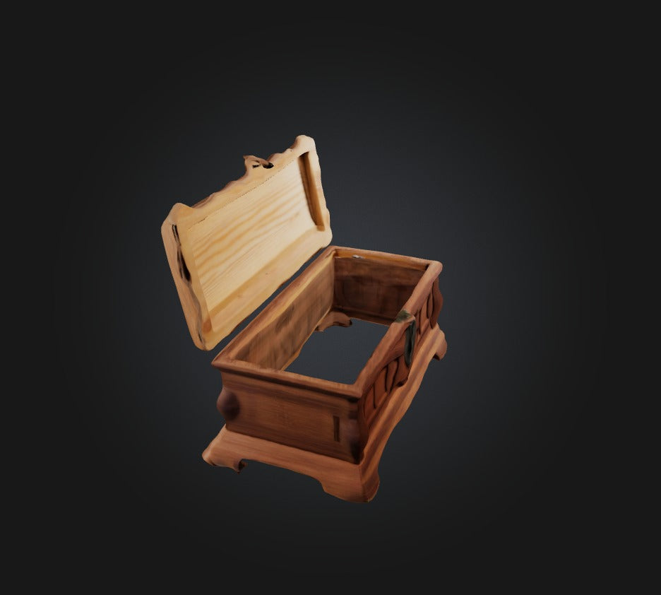 3D model Wooden Box VR / AR / low-poly