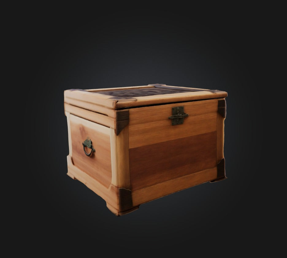 3D model Wooden Box 4 VR / AR / low-poly