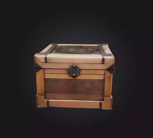 3D model Wooden Box 4 VR / AR / low-poly