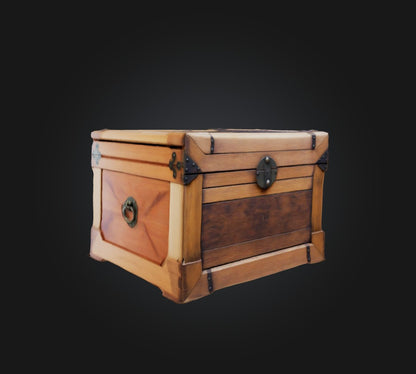3D model Wooden Box 4 VR / AR / low-poly