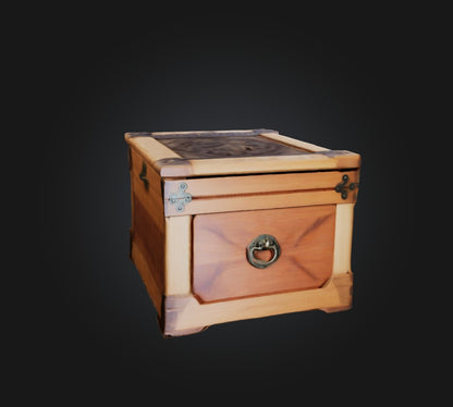 3D model Wooden Box 4 VR / AR / low-poly