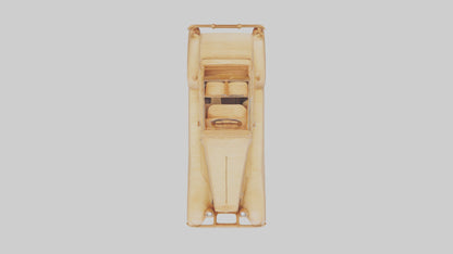 3D model Wooden Car Model VR / AR / low-poly